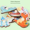 Montessori Wooden Peg Puzzle Board: Animal, Fruit & Vehicle Shape Recognition for Kids