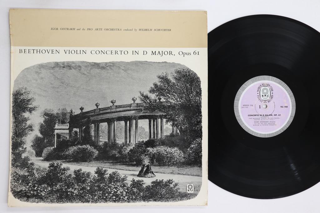 LP Record IGOR OISTRAKH, WILHELM SCHCHTER, PR - Beethoven Violin Concerto In D Majo TZ140 EORLD RECORD CL Australia Classical Used