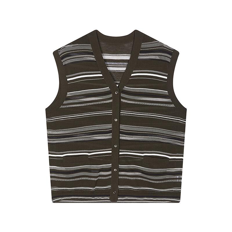 JNBY 2025 Fall Sleeveless V-Neck Knit Sweater