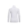 Under Armour Authentics ColdGear® Half-Zip Long Sleeve Raglan T-Shirt Women Tops White 1368699-100