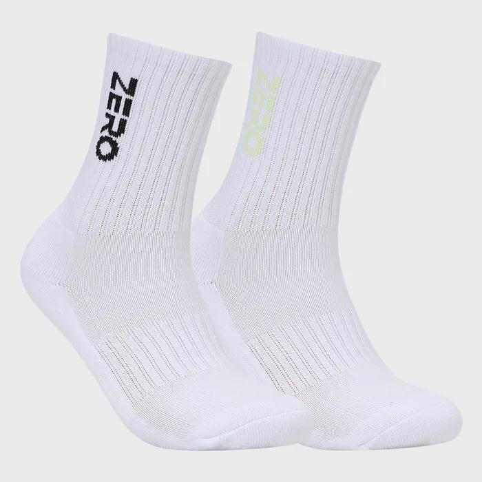 ZERO Crew Socks (2P) (0097052) CZFAF1SC902YG-WHITE