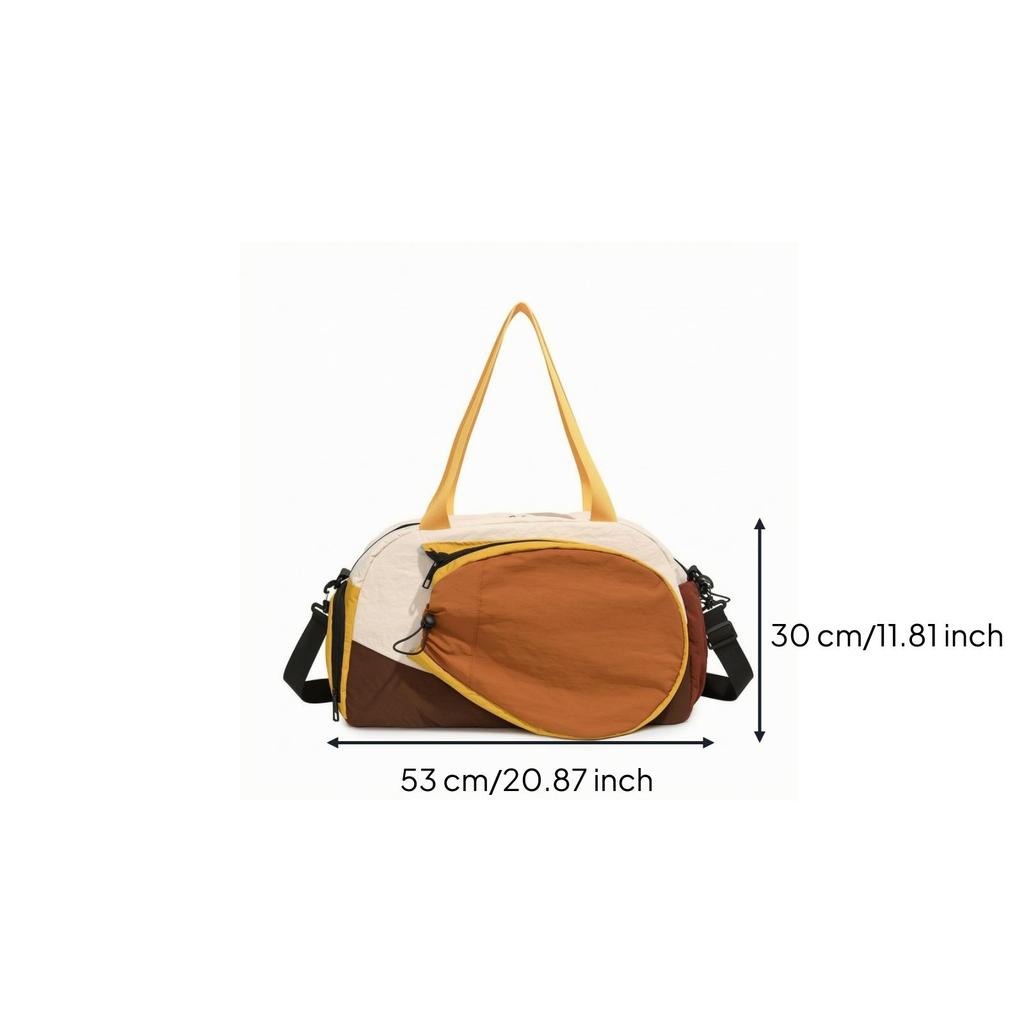 Cylindrical Duffel Bag with Wet Dry Separation Long-Lasting for Fitness, Gym