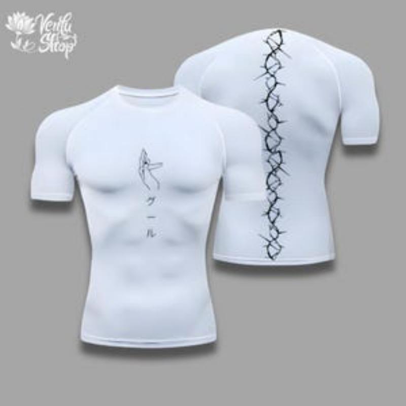Kompressionsshirt | Tokyo Ghoul, Anime, Fitnessstudio, Sportbekleidung, Anime-Shirt, Muskelshirt, Kompressionsshirt