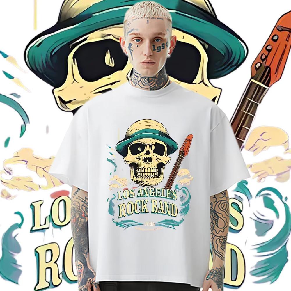Hot Sale 2024 European Shirt Loose Oversized Round Neck Design Special Quick-Drying Clothes Hip Hop Customization Funny T-shirt