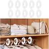 10-Pack Closet Dividers for Hanging Clothes, Durable Plastic Wardrobe Organizers - Perfect for Closet Rods, Clothing Racks & Retail Display