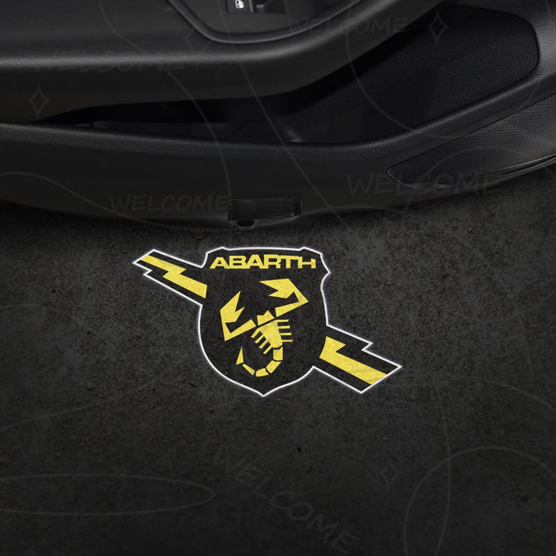 

1/2 шт. Для Abarth 500 Punto Bravo Tipo 595 Логотип Скорпиона Автомобильный HD Проектор Светодиодный Свет Приветствия Двери Автомобиля Декор Салона 1PCS