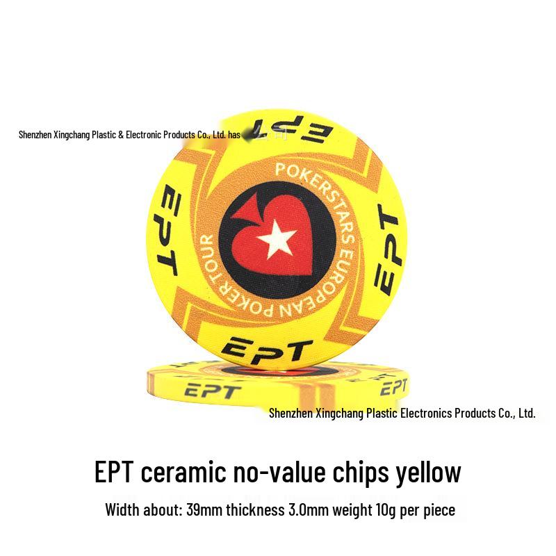 Texas Hold'em Keramiske Mahjong-chips for Kort- og Sjakkrom