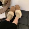 Women's Large Size Thick Sole Soft Sole Winter Warm Fur One Snow Boots Padded Lined Ankle Boots Anti-slip Hiking Sports Cotton Boots