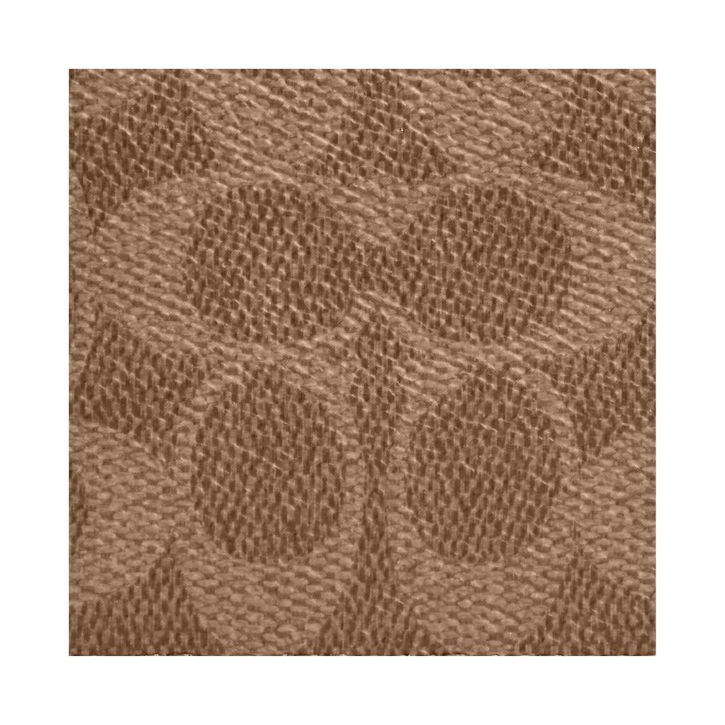 New COACH Coated Canvas Wallet Trumpets Men's Tan & Black CY394-QBNRX