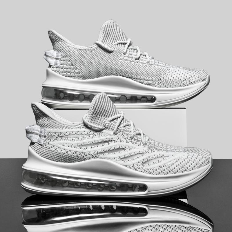 

Мужские кроссовки с полной воздушной подушкой на подошве, весенние, из дышащей спортивной сетки, для бега, повседневные, больших размеров 47 48, амортизирующие, женские 46 44