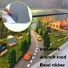 Road Miniature Car Road and Railroad Track Scenery Glass Model Building Miniature Railway Scenery Glass Model Building Miniature Railway Tape, Play,