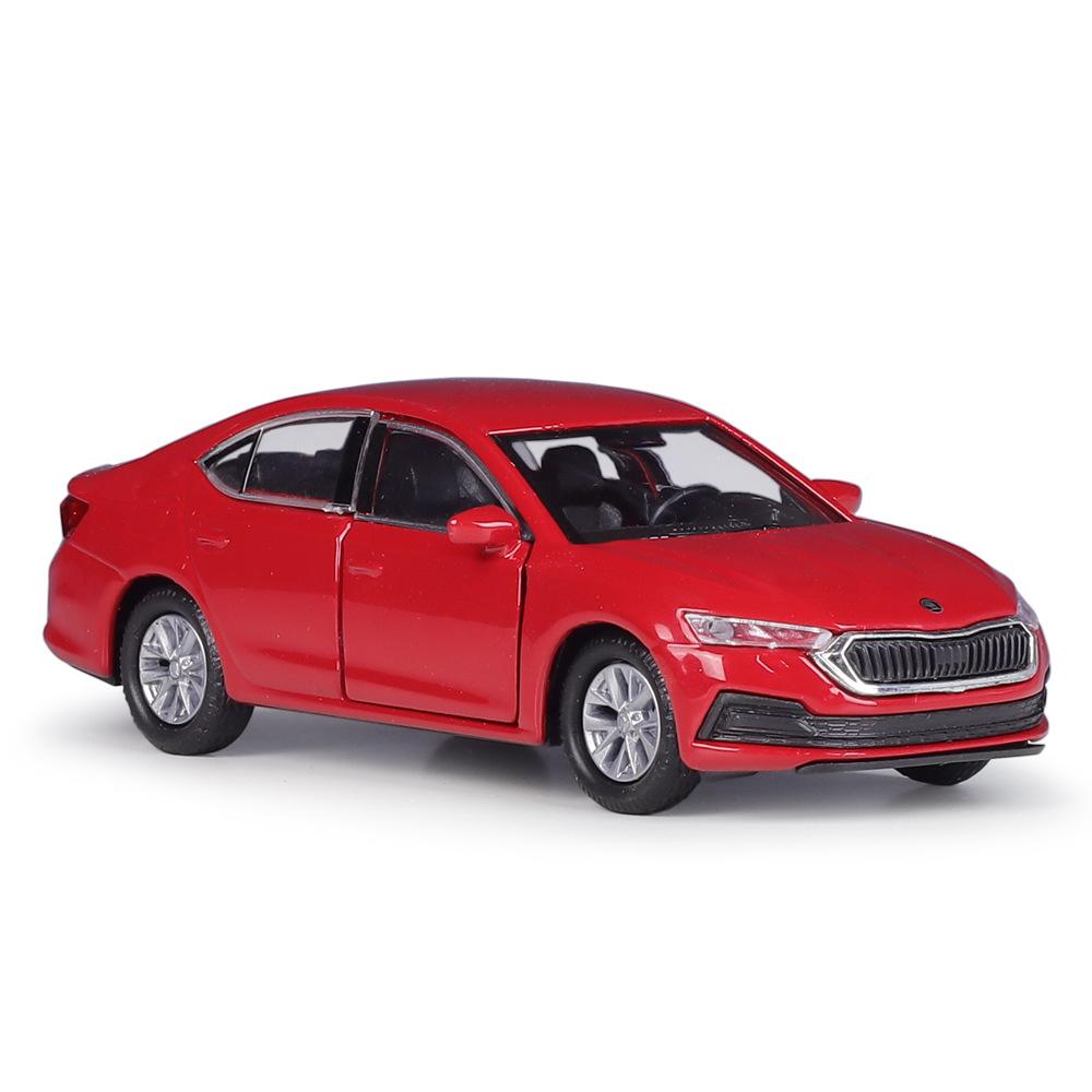 1/36 Skala Skoda Octavia Leketøybil Modell Welly Støpt Metall Kjøretøy Miniatyr Trekk Tilbake Frie Hjul Samling Gave til Barn Gutter