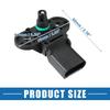 Manifold Absolute Pressure Sensor No.03C906051 Durable MAP Intake Manifold Absolute Pressure Sensor for Volkswagen Beetle 2.5L 5 Cylinder A/T Base