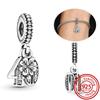 925 copper 16th 18th 20th 25th 30th 40th 50th Celebration Lucky Numbers Beads Fit Pantaro Charm Bracelet DIY Zircon Anniversary