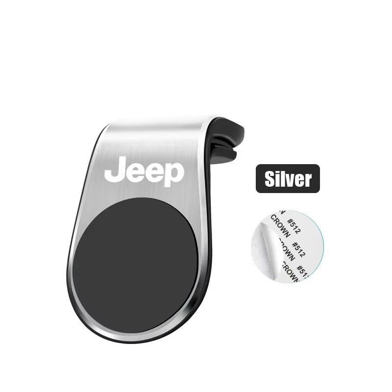 For Jeep Renegade Grand Cherokee Patriot Wrangler Magnetic Metal Car Phone Holder Air Vent Mount Auto Interior Accessories ALN1