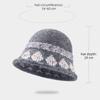 Warm Knitted Bucket Hat Elegant Dome Hats Fashion Fisherman Cap  Autumn Winter