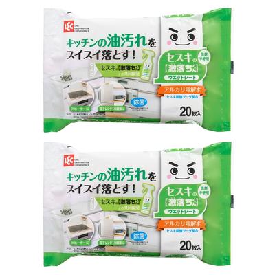 RECK Seski No. Geki-Ochi-kun Kitchen Sheet 20 Sheets 2 Pack Alkaline Electrolyzed Water S00928