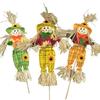 Cute Halloween Scarecrow Ornament Small Standing Scarecrow Welcome Sign Cartoon Garden Scarecrows Ornament Home Ornament