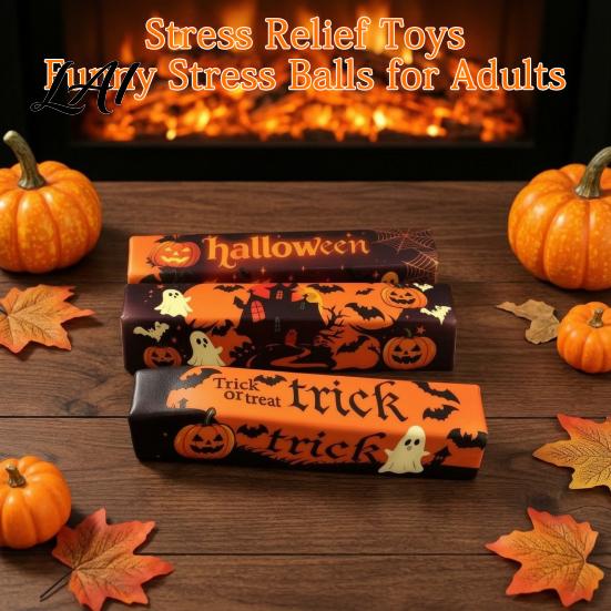 Sensorische Fidget Spielzeuge gegen Angst Halloween Butterstange Quetschspielzeug Langsam aufsteigend Realistisch Spaß Schreibtischzubehör Linderung Kinder Erwachsene Einzigartiges Geschenk