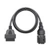 Black Motorcycle OBD Cable ABS & Metal OBD2 Connector Cable  Motorcycle Repair