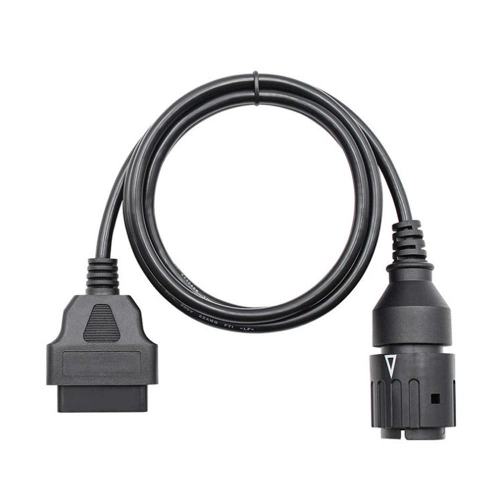 Black Motorcycle OBD Cable ABS & Metal OBD2 Connector Cable  Motorcycle Repair