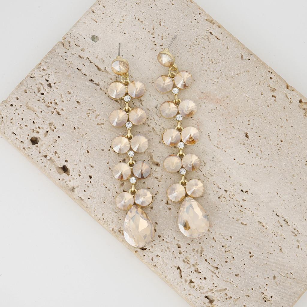 

Geometric Alloy Long Dangle Earrings For Women With Retro Leaf Tassels For Evening Party Decor хакі