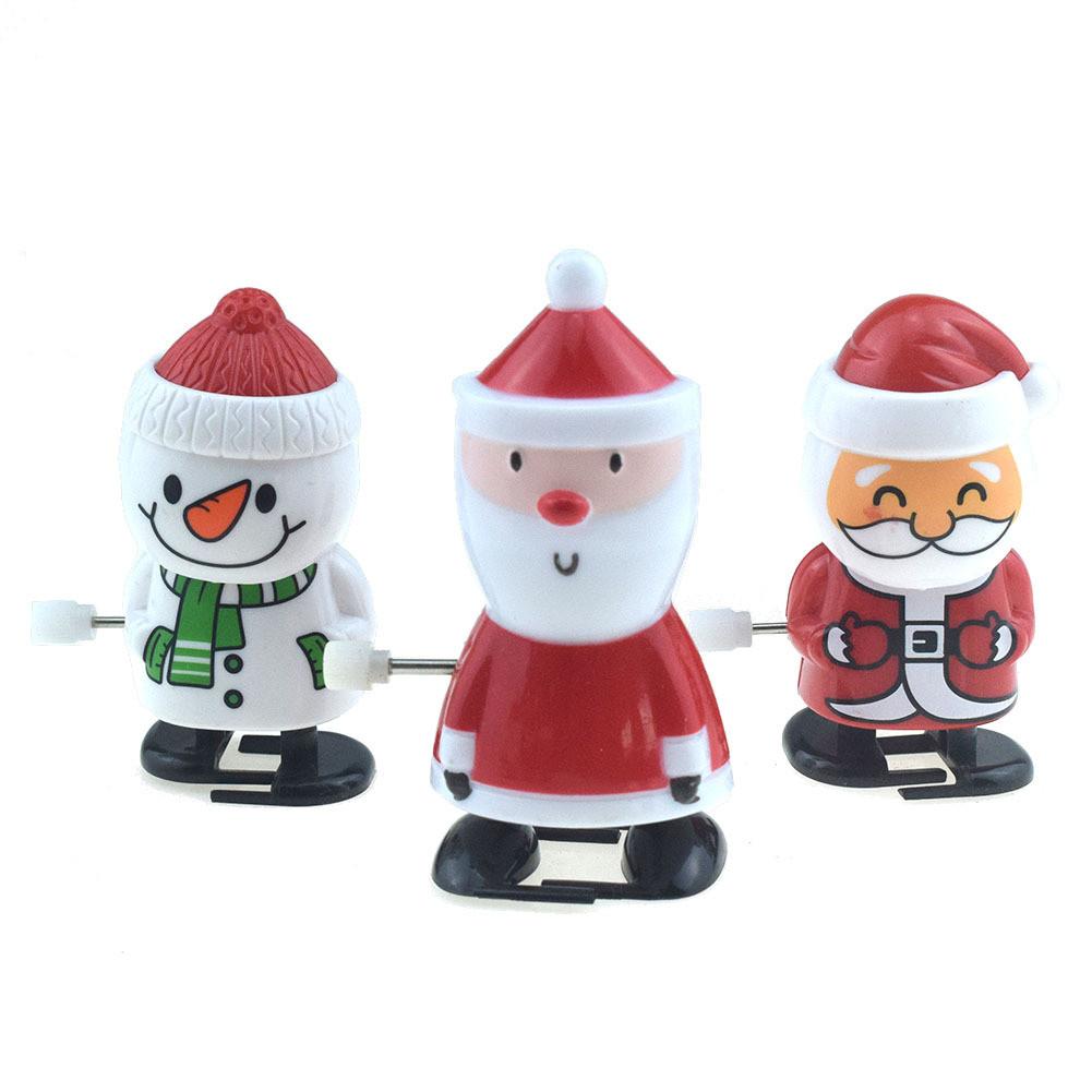 Charming Wind-up Walking Santa Snowman Reindeer Toys For Christmas Celebration