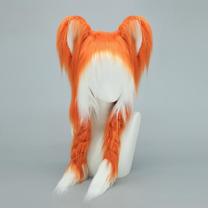 Animation peripheral cute cat hat yk ear hat two-dimensional autumn and winter versatile fried plush warm hat