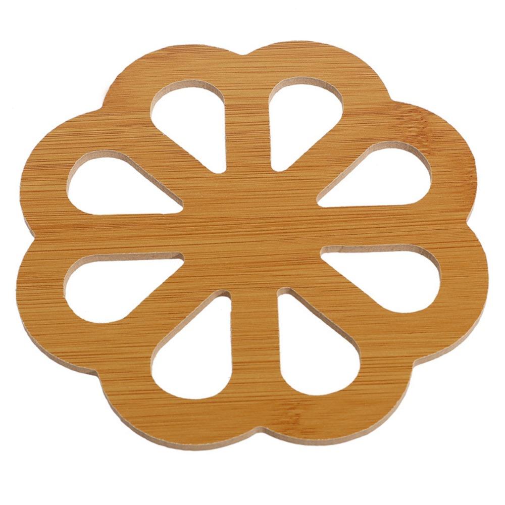 Creative Wooden Insulated Coaster Thicken Non-slip Cup Mat Multifuntional Portable Table Mat Home Decoration