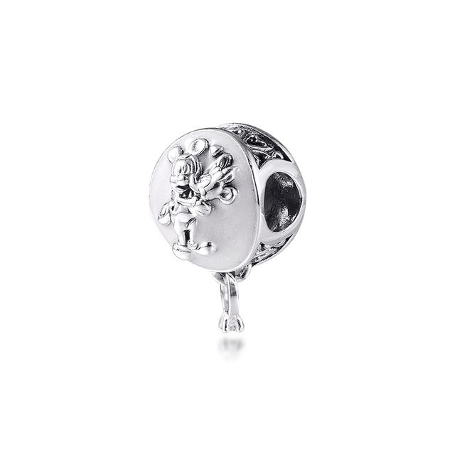 Fits Europe Bracelet Charms 925 Sterling Silver Love Heart Dangle Beads for Women Girls DIY Jewelry Making Gift Kralen
