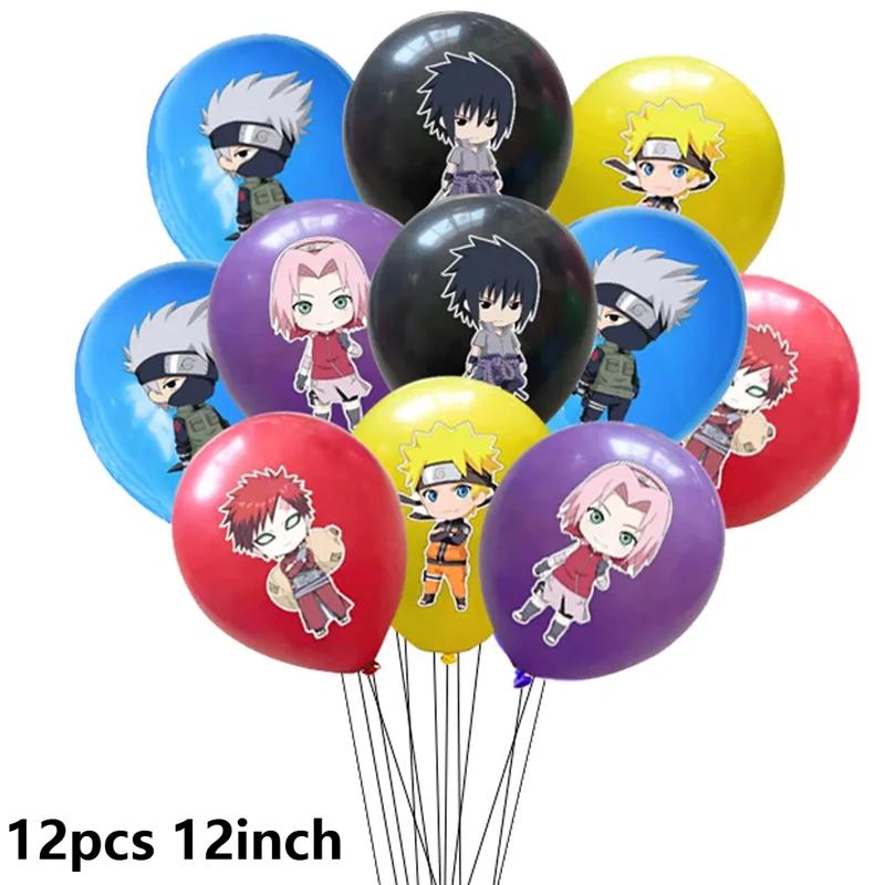 New 12pcs 12Inch Naruto Latex Balloon Party Supplies Video Game Party Balloon Balloons Kids Birthday Party Dcorations Gift Toys