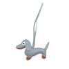 In-Stock Dachshund Cartoon Pendant Leather Dog Bag Charm Phone Case Accessory Creative Car Charm