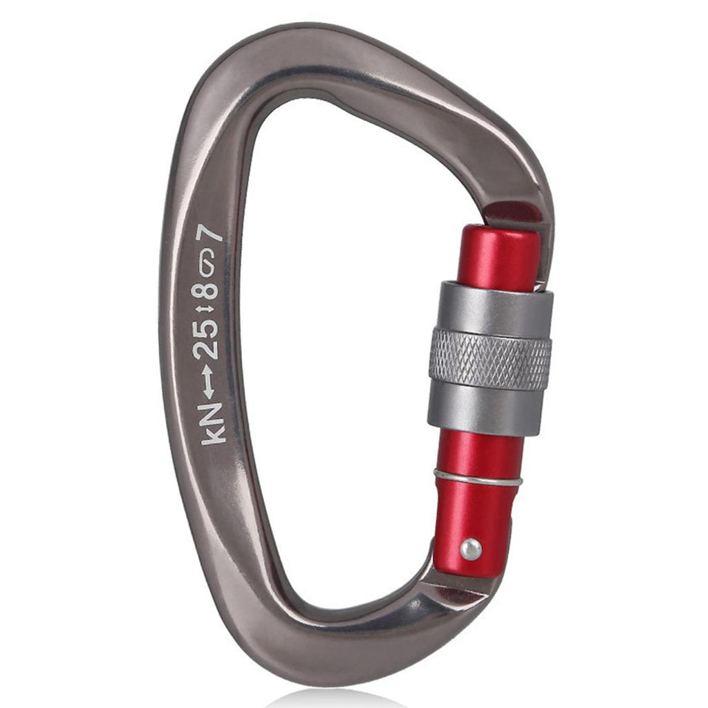 1PC Forged by Aviation Aluminum Makes This Multifunctional Screw Gate Quick Clip Durable and High Strength, and the Palm Sized Desig