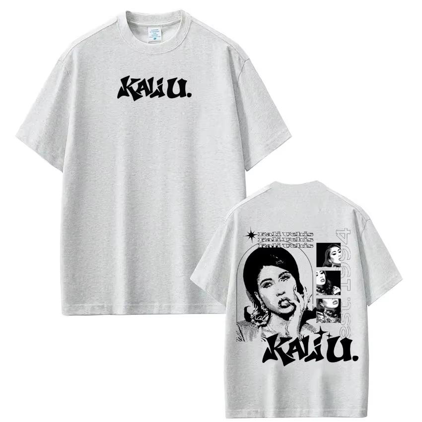 KALI UCHIS Sincerely Tour 2026 Print T-shirt Men Women VintageT-shirts Casual Short-sleeved pure Cotton Harajuku T-Shirts Tops