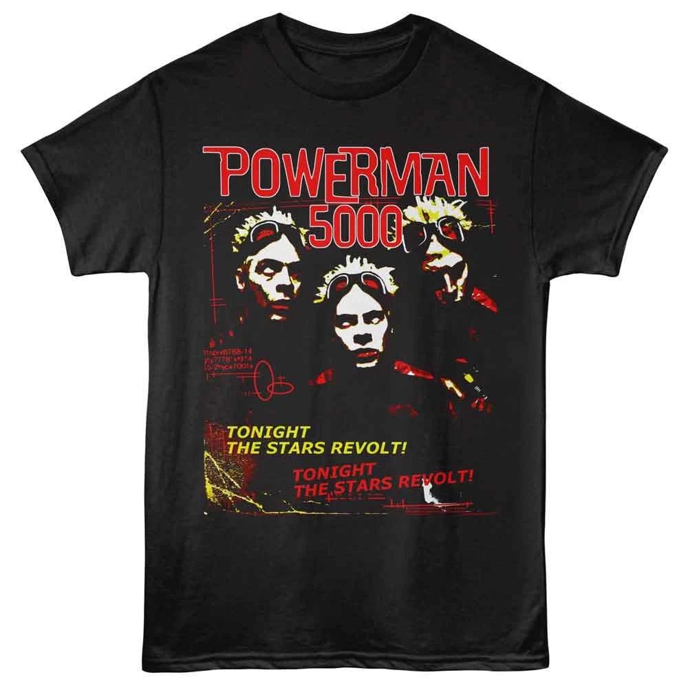Powerman 5000 - The Stars Revolt -  Unisex Short Sleeve Children s T-shirt - Black 120