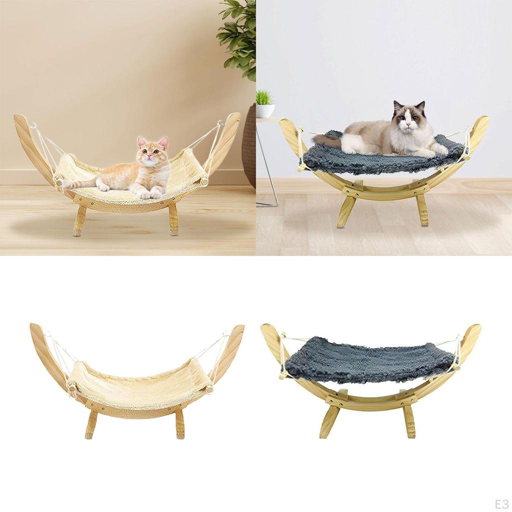 Cama Hamaca para Gatos Mueble Silla Columpio Camas para Mascotas para Gatito Jugar Trepar