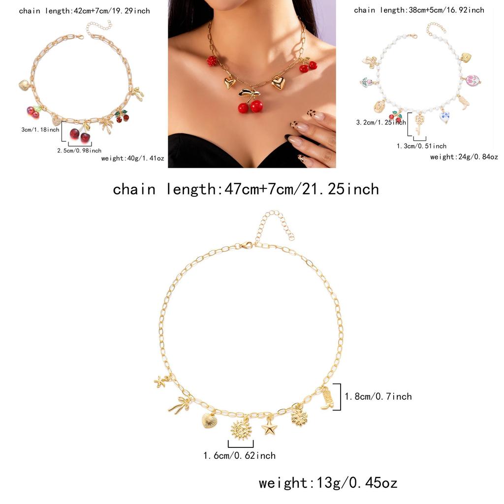Strawberry Charm Alloy Hand Chain With Butterfly Bow For Girls Summer Fashion