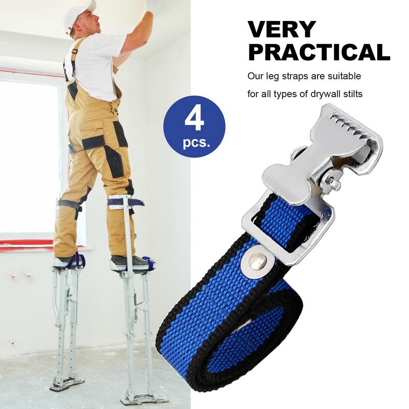 Adjustable Drywall Stilt Leg Band Leg Fixation Strap Heavy Duty Drywall Stilts For Interior Painting Or Decorating