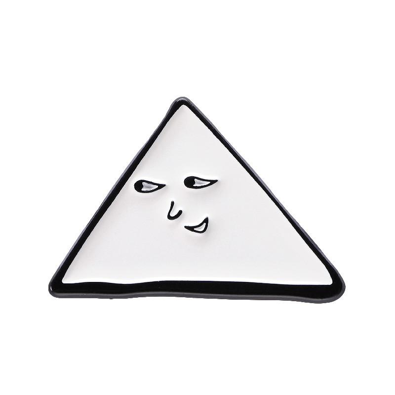 

Black Cartoon Creative And White Animal Ghost Brooch For Halloween Costume Accessories XZ8340