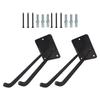 Ganchos de Ferro para Garagem Revestidos de Borracha Ganchos de Parede para Garagem para Pendurar Escadas Pneus Ferramentas de Jardim Montagem na Parede de 10 Polegadas
