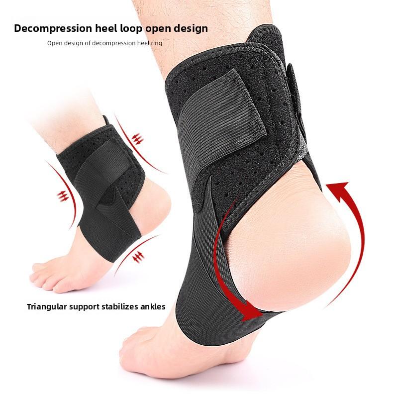 Elastic Ankle Support Wrap Cross Strap Sports Bandage for Running Cycling Mountaineering Jumping Pressure Relief