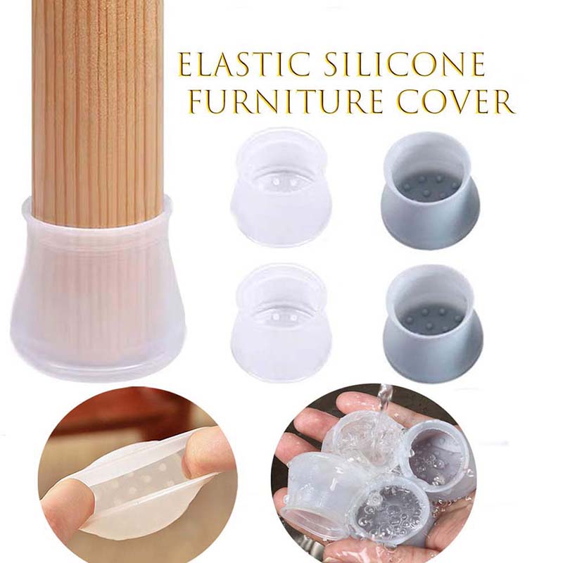 24 Teile/satz Runde Silikon Non-slip Silikon Stuhl Bein Kappen Möbel Tisch Stuhl Bein Boden Füße Kappe Abdeckung Schutz