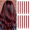 Extensiones de Cabello Sintético de Clip de Fiesta de 22 Pulgadas de Colores para Niñas Multicolores Cabello Largo Liso Extensiones de Cabello Arcoíris