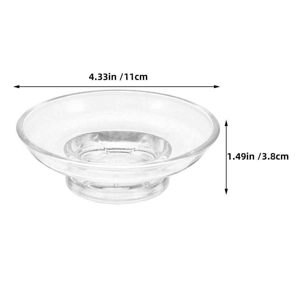 

Glass Soap Dish Soap s Usage Monitoring Bar Bathtub Holder Luxurious Replacement for Shower Clear Bathroom Countertop Dispensers прозрачный