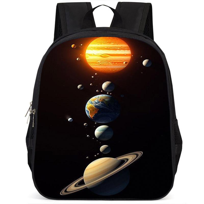 Spacious 15-inch Lightweight Oxford Cloth Backpack For Kids Unisex School Bag