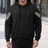 Autumn/Winter Jacquard Heavyweight Men's Warm Hooded Outdoor Sports Hoodie