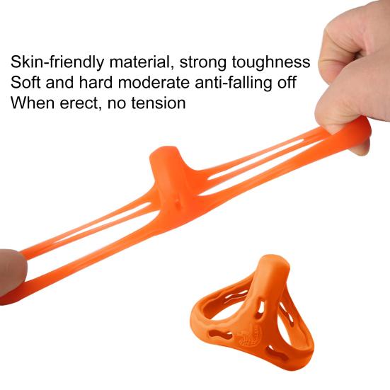 Penisring Ergonomisk høy elastisitet Ikke-vibrerende Gjenbrukbar Enkel å bruke Forbedre sexglede Myk silikonhane/penisring hanneforsyning