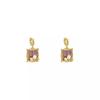 Monet Garten Diamantbesetzte Perlenblumen-Ohrringe - Vintage, High-End Silbernadel Luxus für Frauen