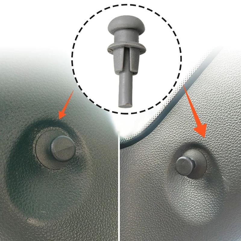 4/10Pcs X GREY PARCEL SHELF CLIPS FOR CORD STRING Plastic FOR CITROEN SAXO C2 C3 XSARA PICASSO Car Accessories