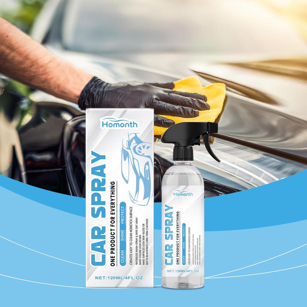 Homonth Car Multi Functional Coating Spray Paint Renewal Anti Pollution Gloss Enhancement Paint Film Protective Agent Repair Optimizer 120ML